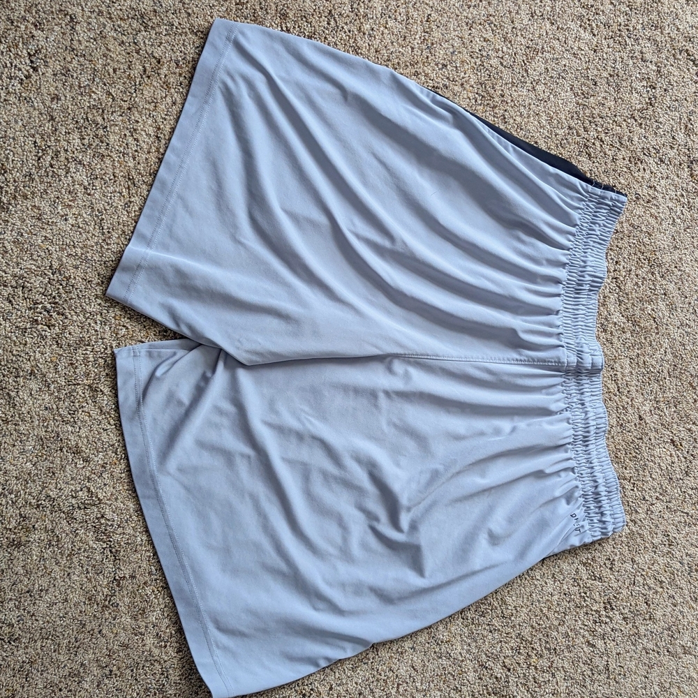 Jordan Men's Gray and Black Athletic Shorts - Picture 2 of 3